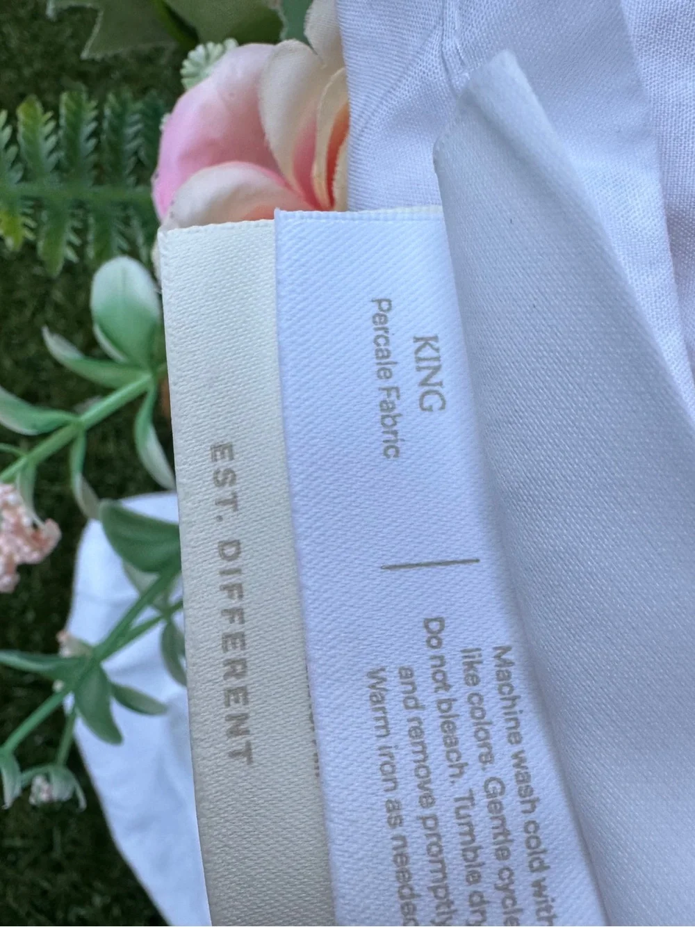 Boll & Branch Signature Organic Cotton Hemmed Sheet Set, King new with tags $300